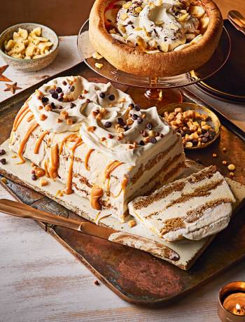 Sticky toffee terrine