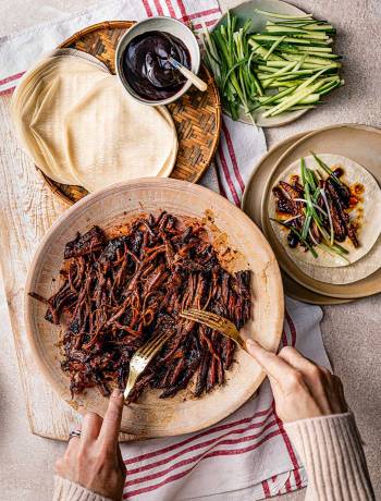 Sticky hoisin and five-spice brisket