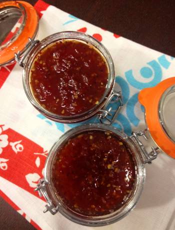 Tomato, chilli and ginger jam