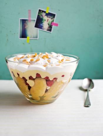 Dairy-free raspberry trifle 