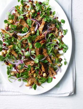 Shredded duck and watercress salad