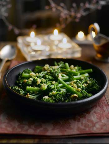 Tenderstem® broccoli with hazelnut and orange butter