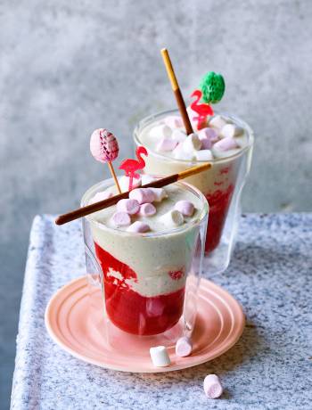 Raspberry and vanilla meekshake