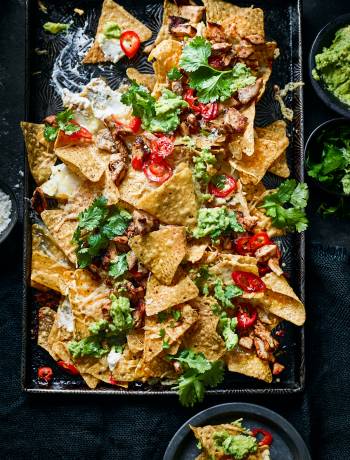 Sweet chilli chicken nachos