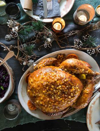 Sticky citrus and spice turkey