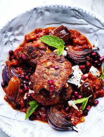 Moroccan chicken with feta