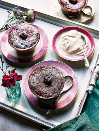 Black Forest microwave pud