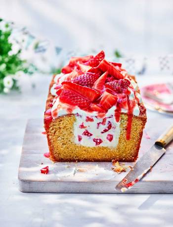 Strawberry cheesecake loaf