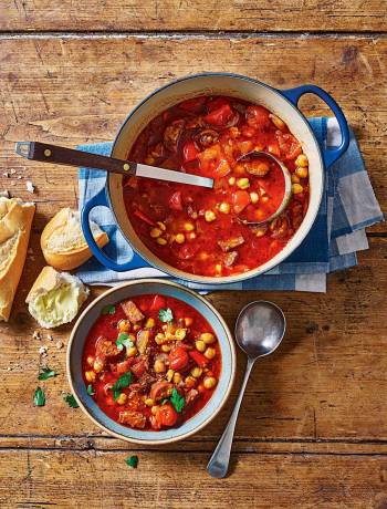 Reader recipe: smoky chickpea and chorizo soup