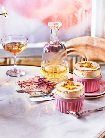 Passion fruit soufflé