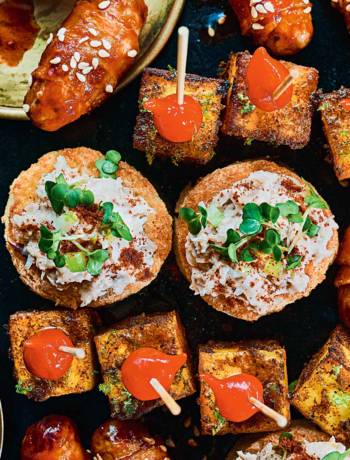 Bloody Mary crab brioche bites