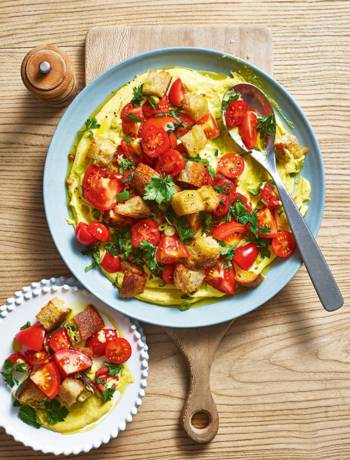 Tomato and tahini salad 