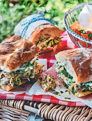 Salsa verde chicken mayo sandwiches