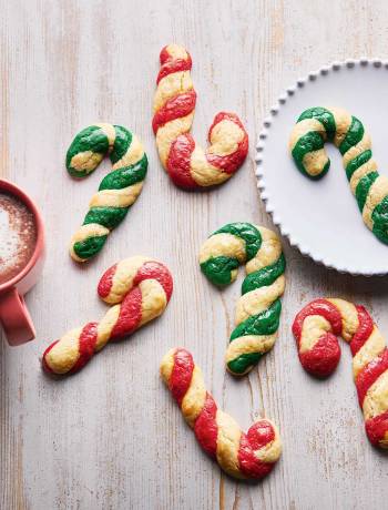 Candy cane cookies