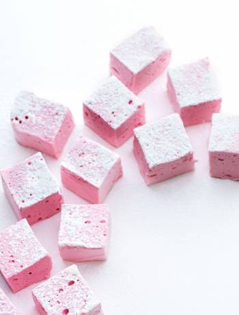 Raspberry and Champagne marshmallows