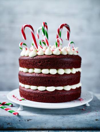 Candy cane cake