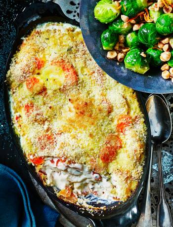 Parsnip and carrot gratin 