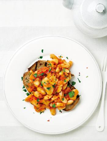 Smoky beans on toast