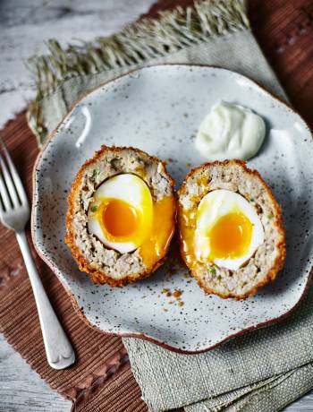 Teriyaki chicken Scotch eggs