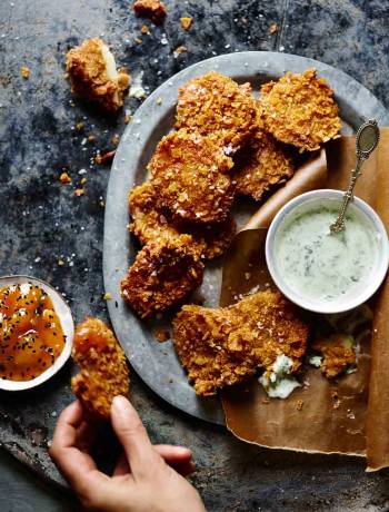 Crispy potato pakoras