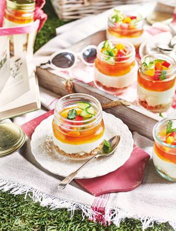 Pimm's cheesecake jars