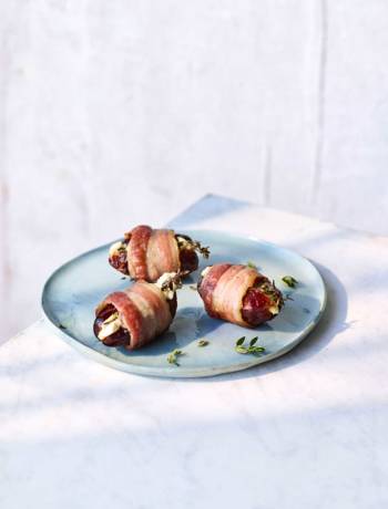 Sponsored: Bacon, goat’s cheese and thyme-stuffed California medjool dates 