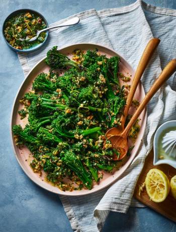 Sponsored: Grilled Tenderstem® broccoli with walnut gremolata