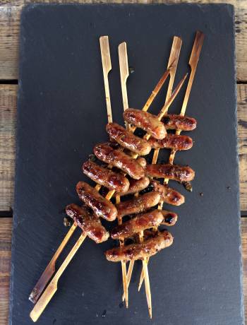 Honey & mustard glazed sausages