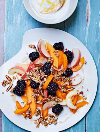 Sponsored: Breakfast fruit salad with pecan granola