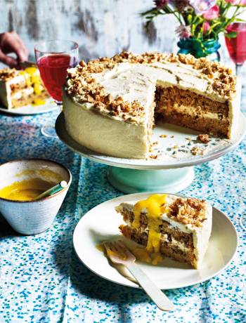 Parsnip and white chocolate cake  