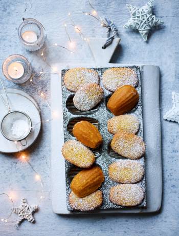 Orange and cardamom madeleines