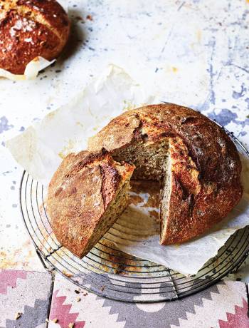 Seeded overnight no-knead loaf