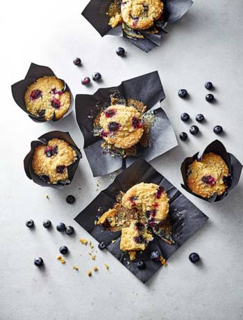 Apple sauce blueberry muffins