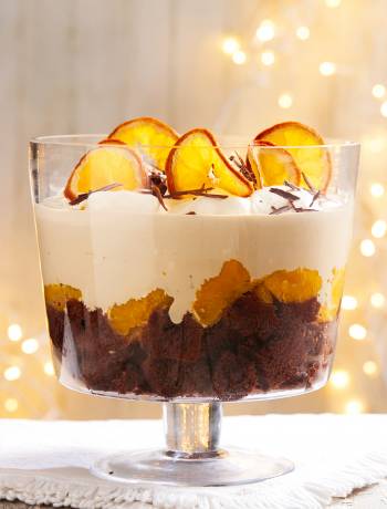 Festive orange trifle from Billington's