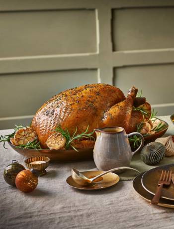 Rosemary and garlic butter turkey