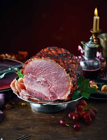 Clementine Cumberland-glazed ham