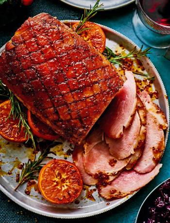 Maple, bourbon and orange gammon