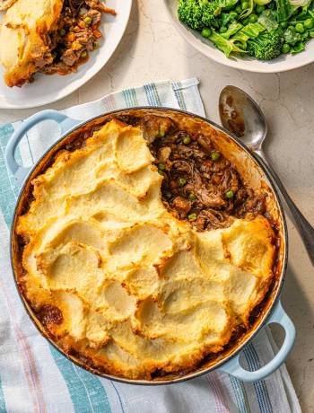 Leftover lamb shepherd's pie