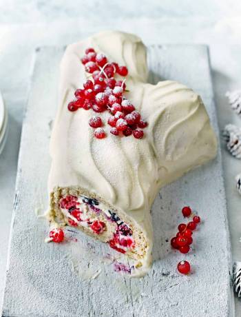 White chocolate Bûche de Noël