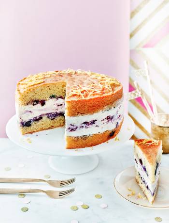 Lemon blueberry cheesecake