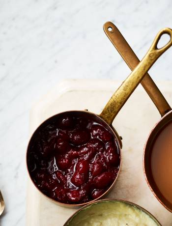 Spiced cranberry and orange relish