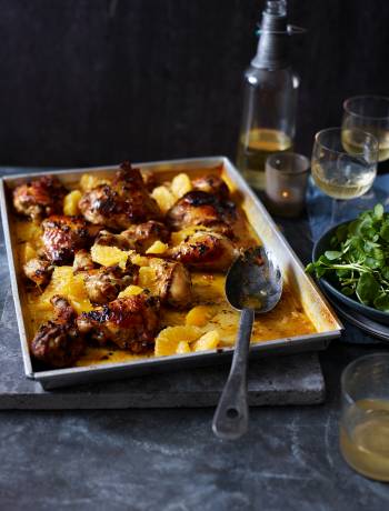 Spicy honey-baked chicken