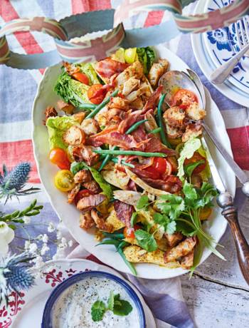 Coronation chicken-style salad