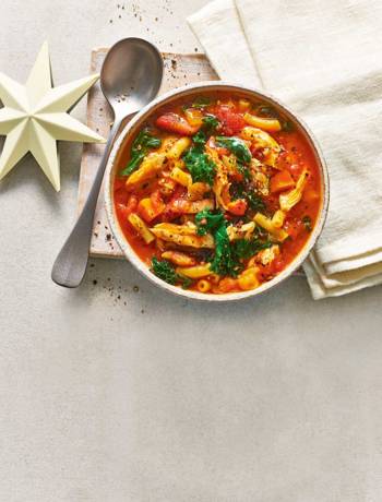 Christmas turkey minestrone