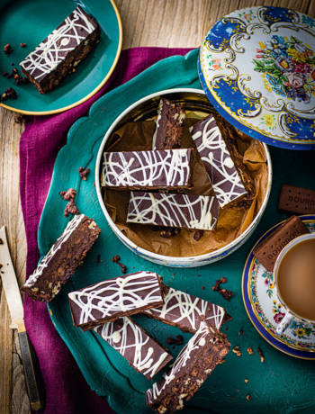 Malted chocolate refrigerator cake