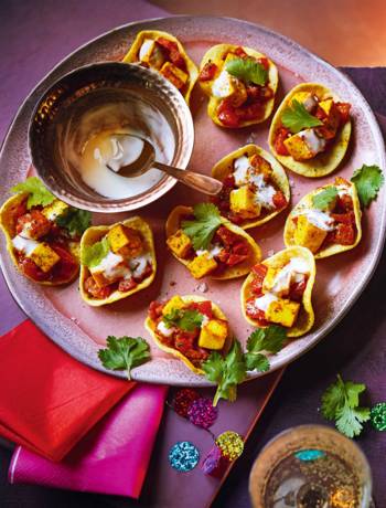 Paneer jalfrezi poppadoms
