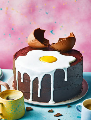 Creme Egg chocolate cake