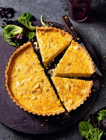 Lancashire cheese and onion tart