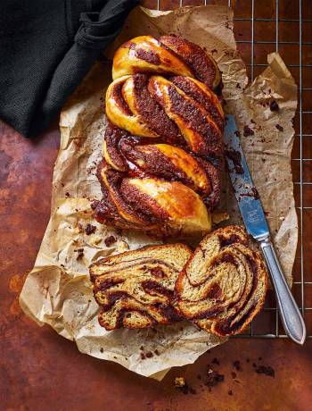 Overnight chocolate and earl grey babka
