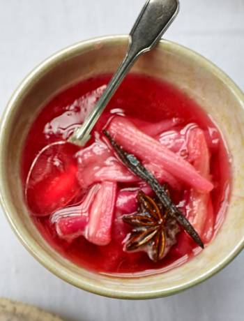 Rhubarb compote